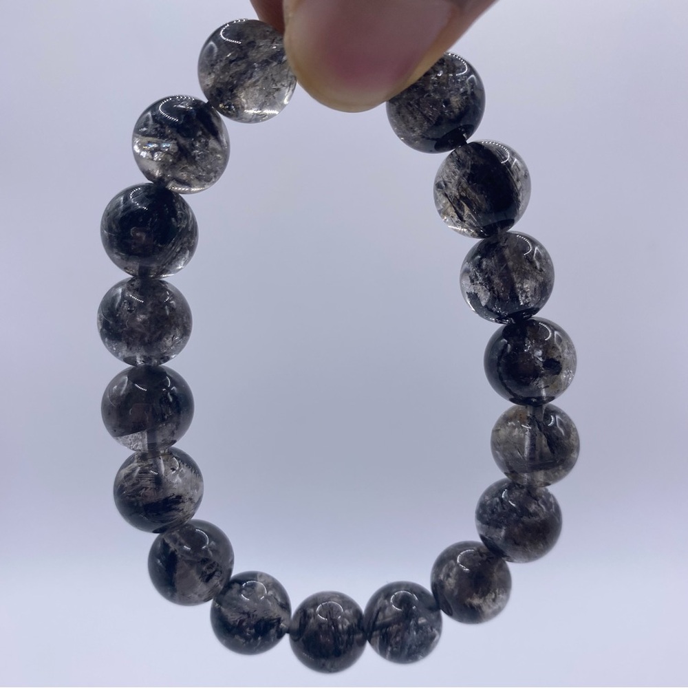 High Quality Herkimer Diamond Crystal Bracelet 11.5mm - Picture 6 of 9